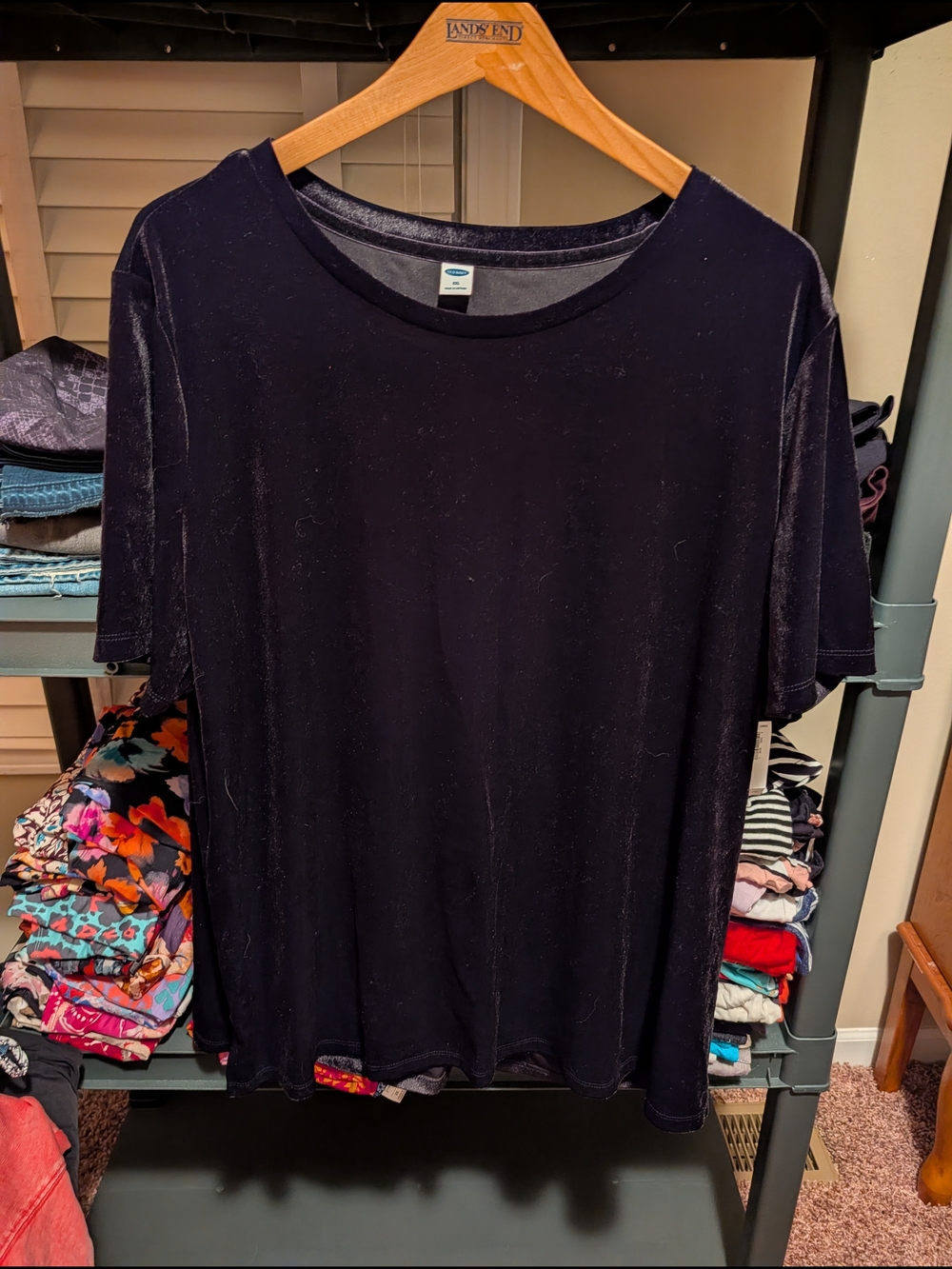 Old Navy Classic Black Women’s Velvet Tee Size XXL BNWT